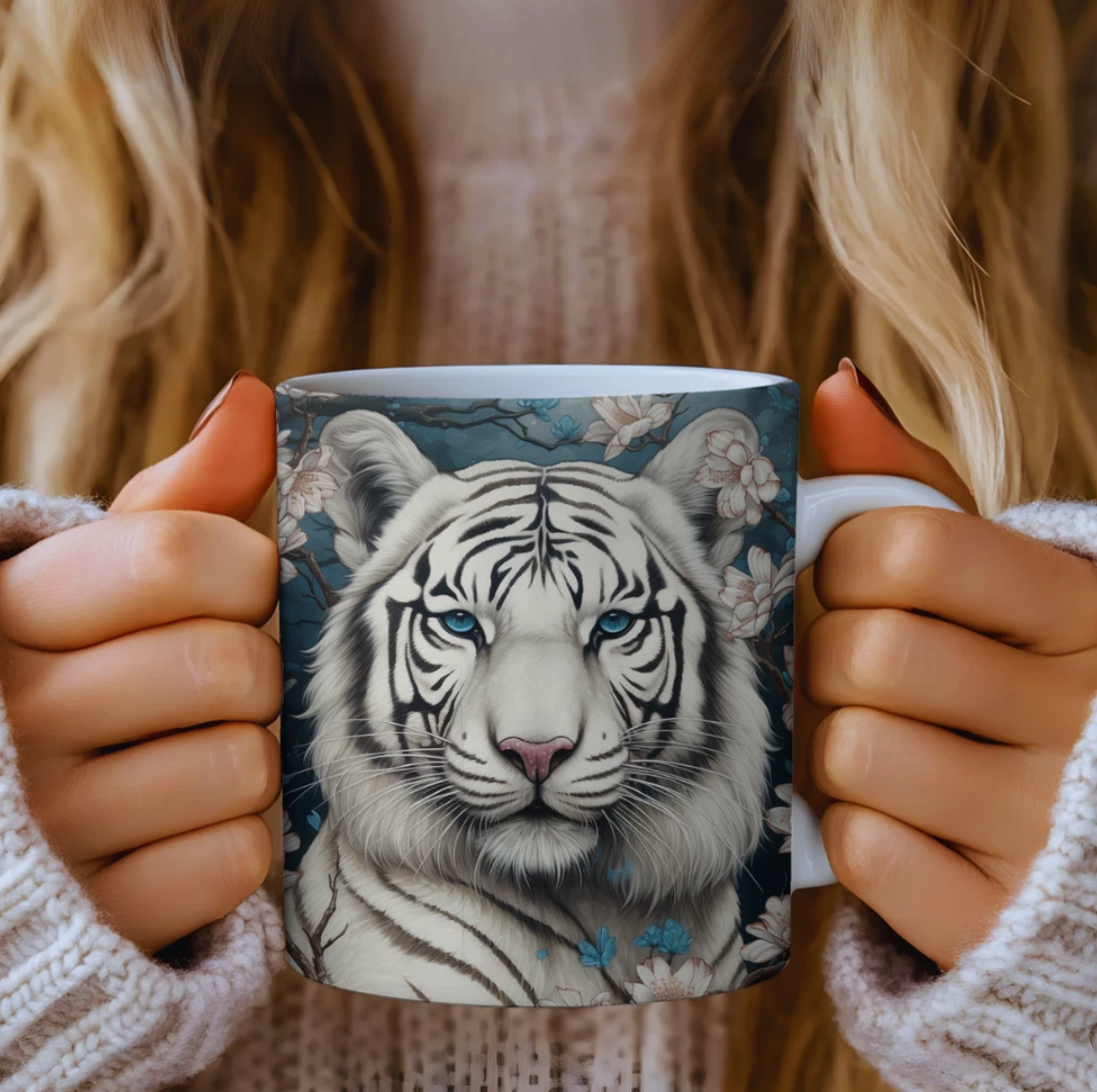 White tiger Ceramic Mug