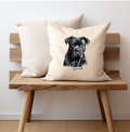 Cane Corso Dog Printed onto a Cushion cover Personalised with a name, printed on one side with a zip opening 40cm ,The pet printing company