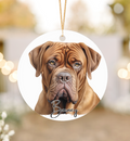 Dougue de Bordeux  Dog Memorial Hanging Ornament