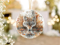 Wild Wolf Personalised Hanging Ornament