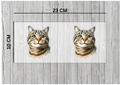 Tabby cat Wrap Do it yourself for mugs ,glasses libbey cups